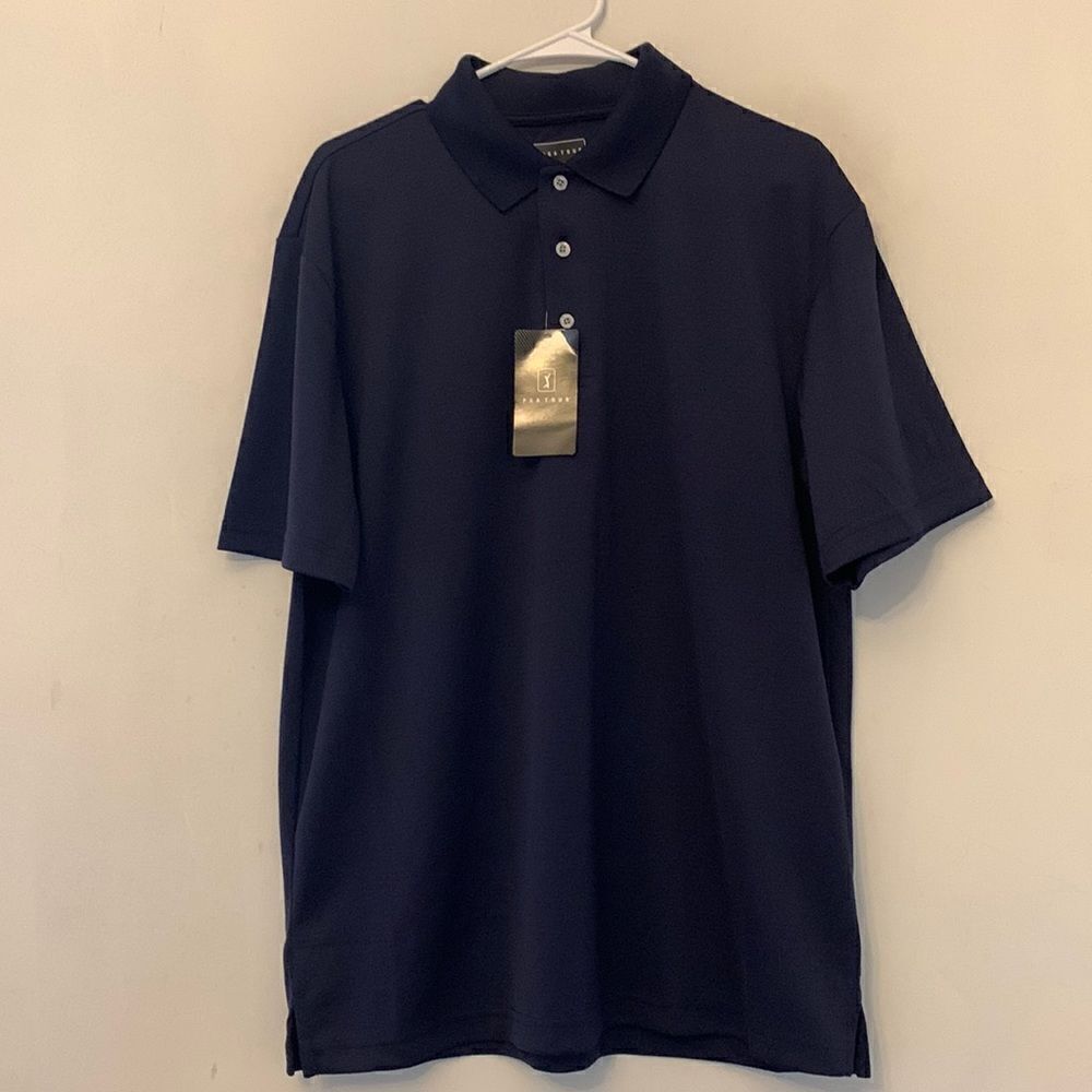 PGA Tour moisture wicking short sleeve polo shirt Size L New